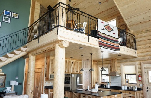 Island Park Cabin | New log home on river, 25 miles from Yellowstone, mountain view
