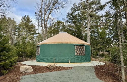 Bar Harbor RV Rental | New luxurious 24’ yurt located in Bar Harbor, Maine with access to Northeast Creek
