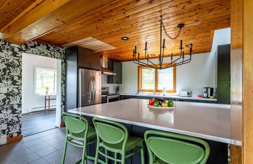 Swan Lake House | NEW:Modern Waterfront Home w/dock nr Bethel Woods
