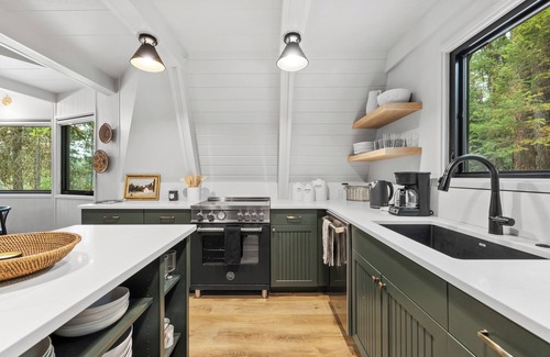 McCall House | New! River Cabin A-Frame-Remodeled A-Frame on the river, walk to town, lake & dining