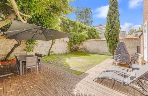 Saint-Mande Apartment | New&Spacious flat with private garden