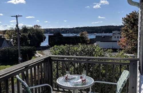 Southwest Harbor Apartment | New, top deck couples retreat overlooking Southwest harbor!
