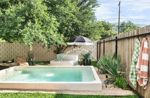 South Manchaca House | NEW Urban Oasis With Pool, High-End Finishes, & Privately Gated Property!