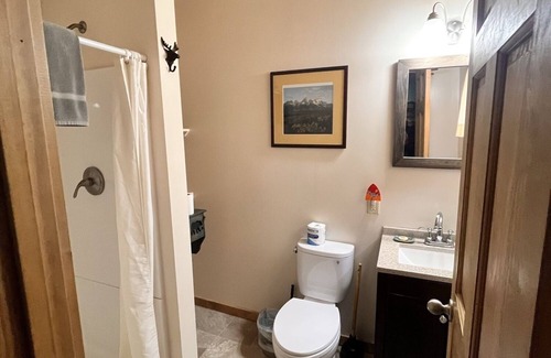 Cooke City-Silver Gate Apartment | Newly Remodeled Motel Room with 1 Queen Bed, Bathroom with shower. Mini Fridge, Coffee Maker. Situated close to the General Store in Silver Gate, MT
