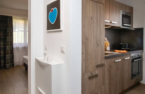 Falera Apartment | Nice apartment for 4 people with pool, WIFI, TV, balcony, pets allowed and panoramic view