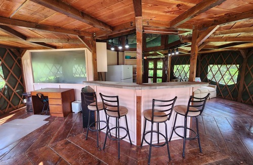 Mokuleia RV Rental | North Shore Rustic Country Lodge 2-Story Yurt By Beach Waialua Haleiwa Glamping