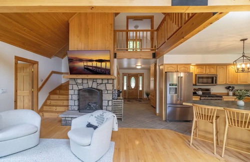 Hancock House | Oceanfront Home with Views: Private, Hot tub, Fire pit, Game room, Yoga Deck