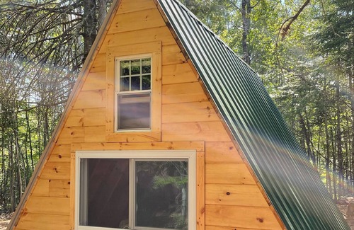Monson Cabin | Off grid A-frame cabin nestled in the Maine woods