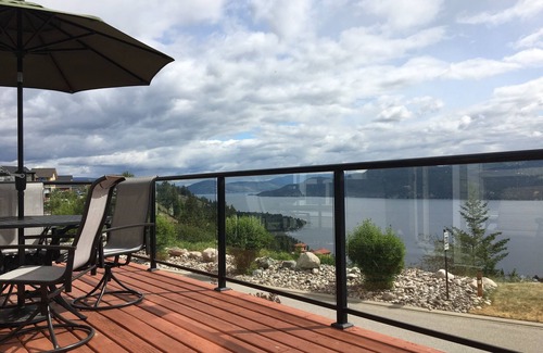 Central Okanagan Cottage | Off season rates. Fire table, steps to pool fantastic view!