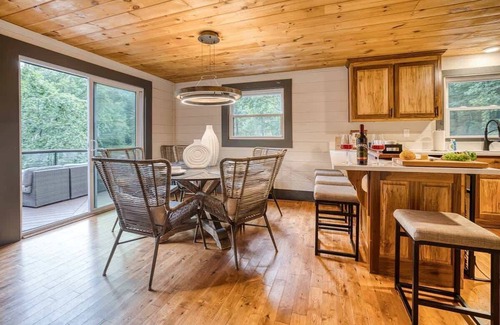 Blue Ridge Cabin | Off the Hook - Riverfront, hot tub, fire pit, pets