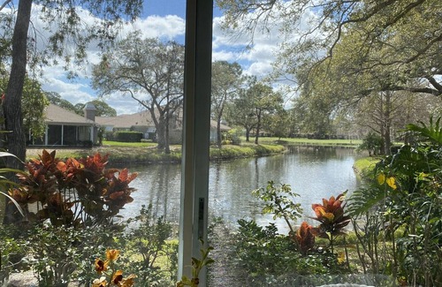 The Meadows Villa | One story Villa in golf community with lake view & walking path