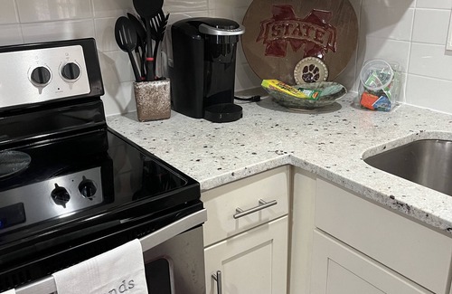 Starkville Condo | Our apartment is walkable to all the Bulldog sports locations and the campus!