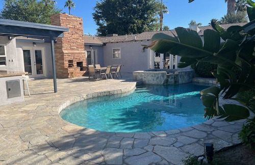 Baristo House | Palm Springs Oasis! Private, spacious, pool, spa, sauna shower!