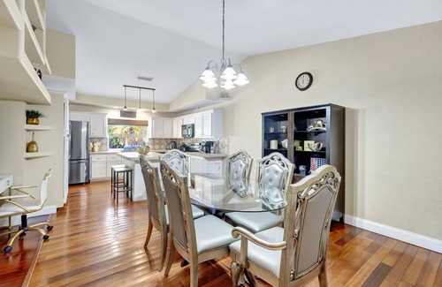 Tamarac House | Palm Tree Paradise House with Private Heated Pool.