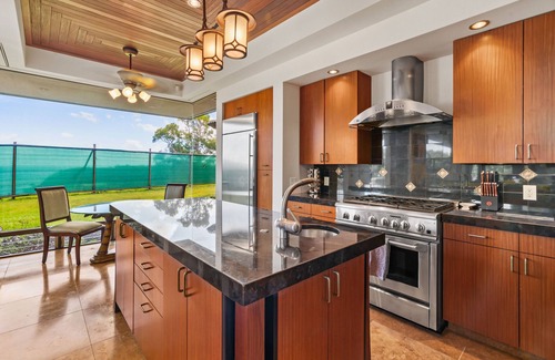 Kaiulani House | Panoramic views of Anini Beach w/pool & hot tub $15K/month