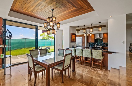 Kaiulani House | Panoramic views of Anini Beach w/pool & hot tub $15K/month