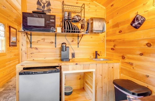 Sevierville Cabin | Patio, Fire Pit & Grill: Central Sevierville Cabin