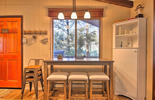 Christopher Creek Cabin | Patio, Grill + Mogollon Rim Views: Payson Cabin