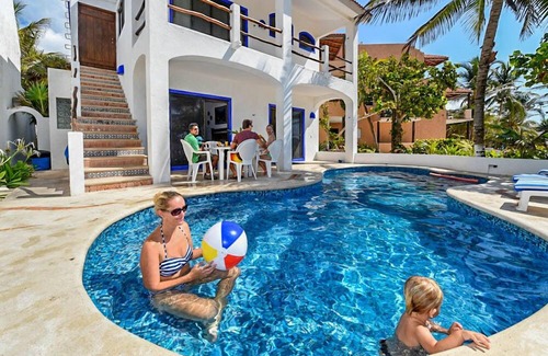 Akumal Villa | Perfect for a large group! Beachfront 7 bedroom villa with pool, AC and WiFi!