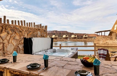 Virgin RV Rental | Perfect for A Romantic Getaway Bison Tipi On The Pond w/ 1 King Bed, 2 Futons, Hot tub and an Outdoor Kitchen #40