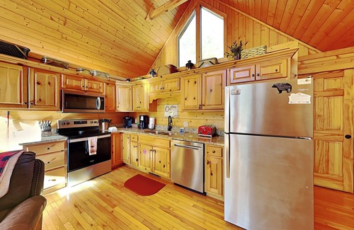 Black Bear Falls Cabin | Perfect Gatlinburg cabin w. 2 king beds, spacious game room + hot tub!
