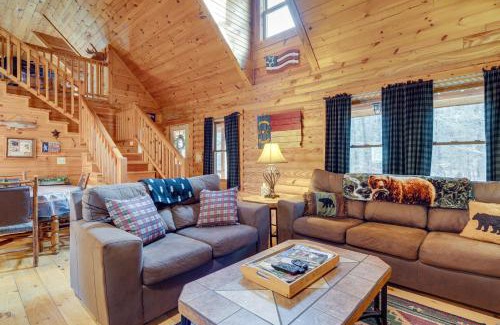 Lake Lure House | Pet-Friendly Cabin with Loft 5 Mi to Lake Lure!