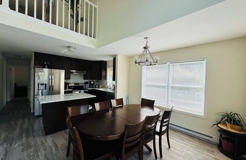 Hamlin Ski Chalet | Pet friendly house with firepit, indoor fireplace, game room, ping-pong, & BBQ