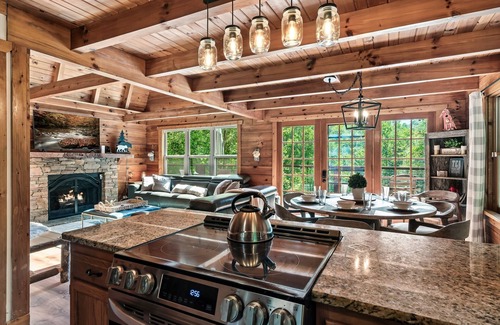Pittman Center Cabin | Pet friendly! Private retreat near Gatlinburg. Hot tub, Fire-Pit & KING beds.