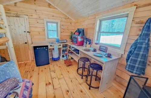 Hovland Cabin | Phoenix Rising Off-Grid Amish crafted log cabin near the BWCA & SHT - Sled Dogs!