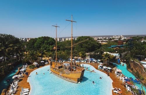 Prive das Caldas Apartment | Piazza diRoma com acesso ao Acqua Park- Temporada CN