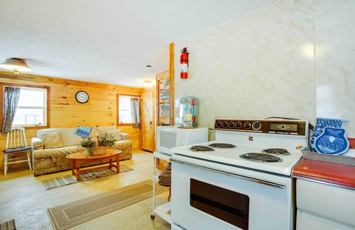 Interlochen Cabin | Pine Ridge Resort Cabin on Bass Lake w/Dock!