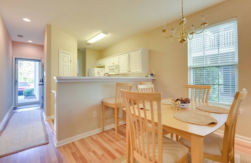 Sunset Beach Condo | Pond Views & Community Perks: Sunset Beach Condo!