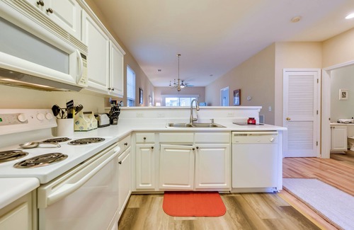 Sunset Beach Condo | Pond Views & Community Perks: Sunset Beach Condo!