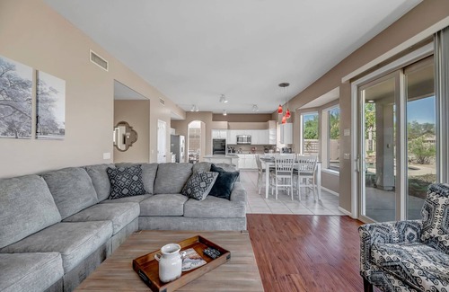 Desert View Village House | Pool, Putting Green, Arcade, Cornhole, Great Location at Phoenix Desert Ridge Retreat!