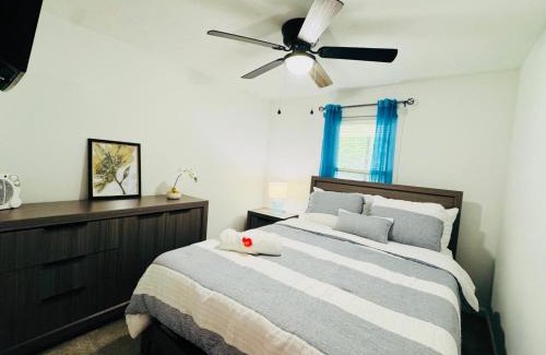 Lawrenceville Apartment | Private Basement Stay with Firepit Perfect for Families