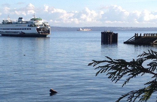 Kingston Apartment | Private beach downtown Kingston, minutes walk to Edmonds and Seattle ferries
