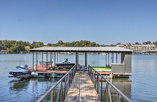 Lake Ozark House | Private Boat Dock and Deck Lakefront Home!