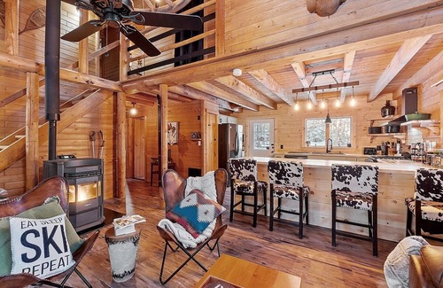 Bridgton Cabin | Private cabin on 3Acres with private hot tub! Lake access, Skiing, Snowmobiling!