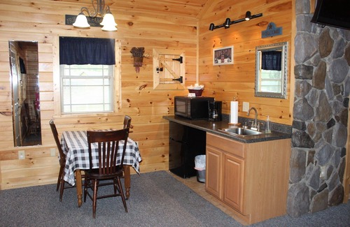 Flintstone Ski Chalet | Private cabin with two double beds (sleep 4)