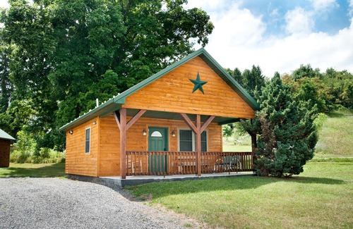 Flintstone Ski Chalet | Private cabin with two double beds (sleeps 4)