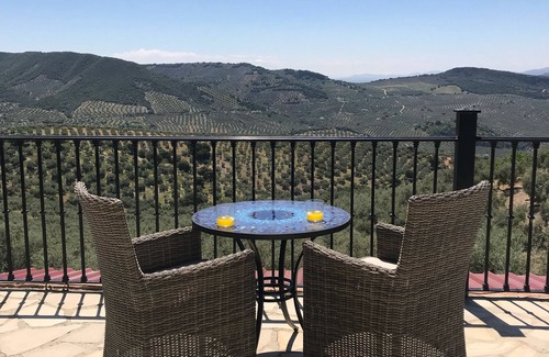 Algarinejo Cottage | Private, hillside cottage with spectacular views, air con & secluded pool.