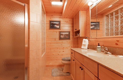 Manitowish Waters House | Private lakefront home with boat dock, fireplace, & generous yard