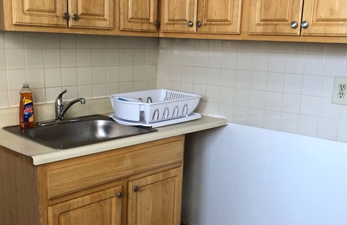 Perth Amboy Apartment | Private one-bedroom one-bathroom apartment with private street entrance in convenient area