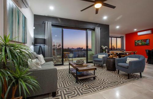 Colina del Sol House | Private Pool Townhome with Rooftop and Malecón 5 min Walk