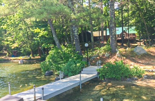 Naples House | Private waterfront cabin with large deck, private dock, kayaks & gas grill