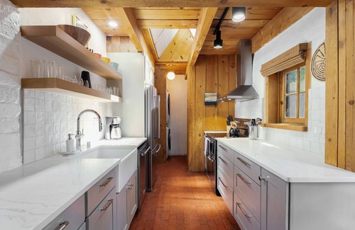 Historic Eastside House | Puerta de India - Authentic Adobe, Kiva Fireplace