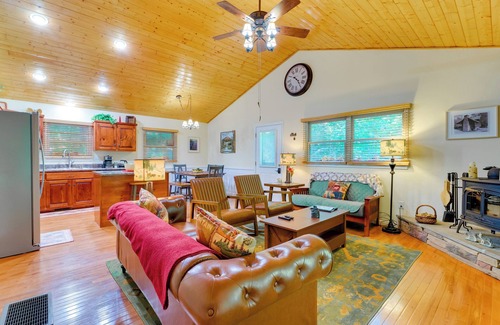 Tarheel House | Quiet Murphy Hideaway w/Decks & Outdoor Fireplace