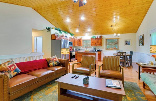 Tarheel House | Quiet Murphy Hideaway w/Decks & Outdoor Fireplace