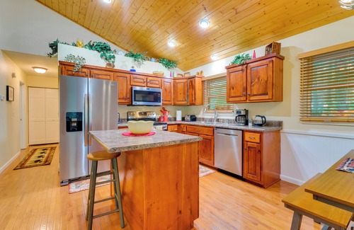 Tarheel House | Quiet Murphy Hideaway w/Decks & Outdoor Fireplace