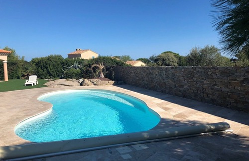 Marine de Saint Ambroggio Villa | Quiet villa 3 bedrooms SAN AMBROGGIO - piscine- sea view and mountain view